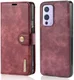 OnePlus 9 Hoesje 2-in-1 Book Case en Back Cover Rood afbeelding 5