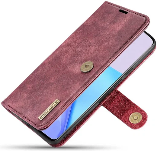 OnePlus 9 Hoesje 2-in-1 Book Case en Back Cover Rood afbeelding 4