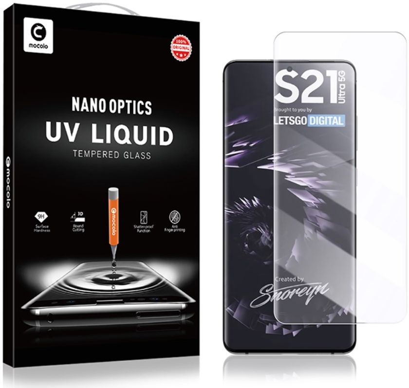 Samsung Galaxy S21 Ultra Screen Protector Tempered UV Glass Full Cover afbeelding 11