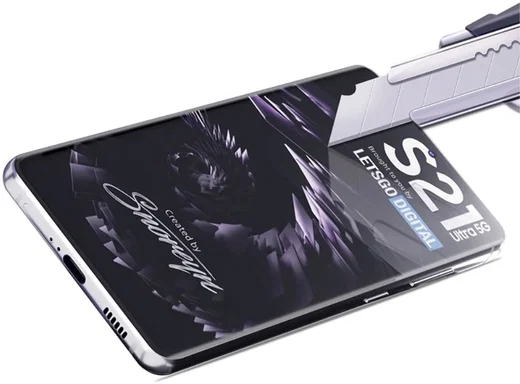 Samsung Galaxy S21 Ultra Screen Protector Tempered UV Glass Full Cover afbeelding 7