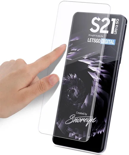 Samsung Galaxy S21 Ultra Screen Protector Tempered UV Glass Full Cover afbeelding 8