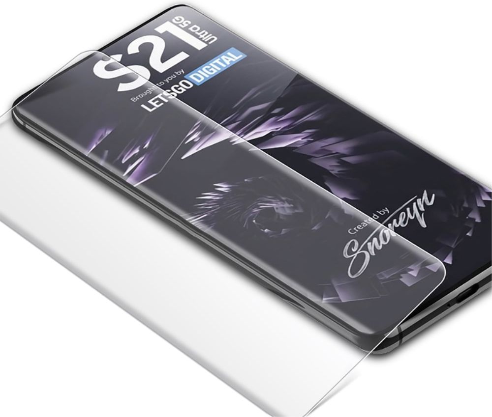 Samsung Galaxy S21 Ultra Screen Protector Tempered UV Glass Full Cover afbeelding 10
