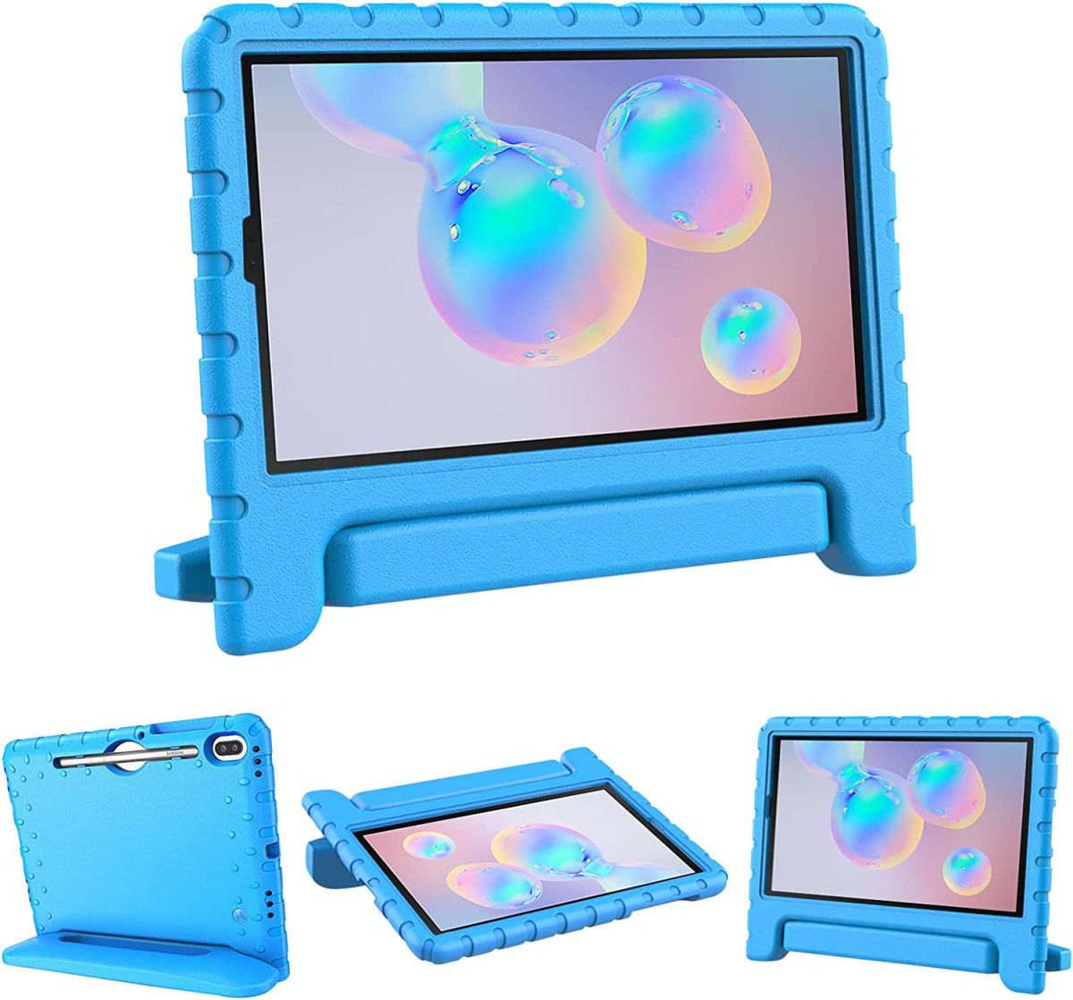 Samsung Galaxy Tab S6 Kinder Tablethoes met Handvat Blauw afbeelding 2