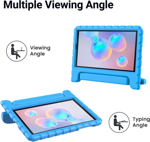 Samsung Galaxy Tab S6 Kinder Tablethoes met Handvat Blauw afbeelding 5