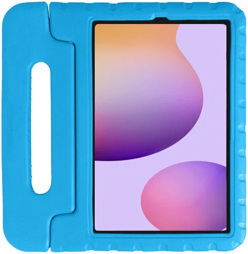 Samsung Galaxy Tab S6 Kinder Tablethoes met Handvat Blauw afbeelding 1