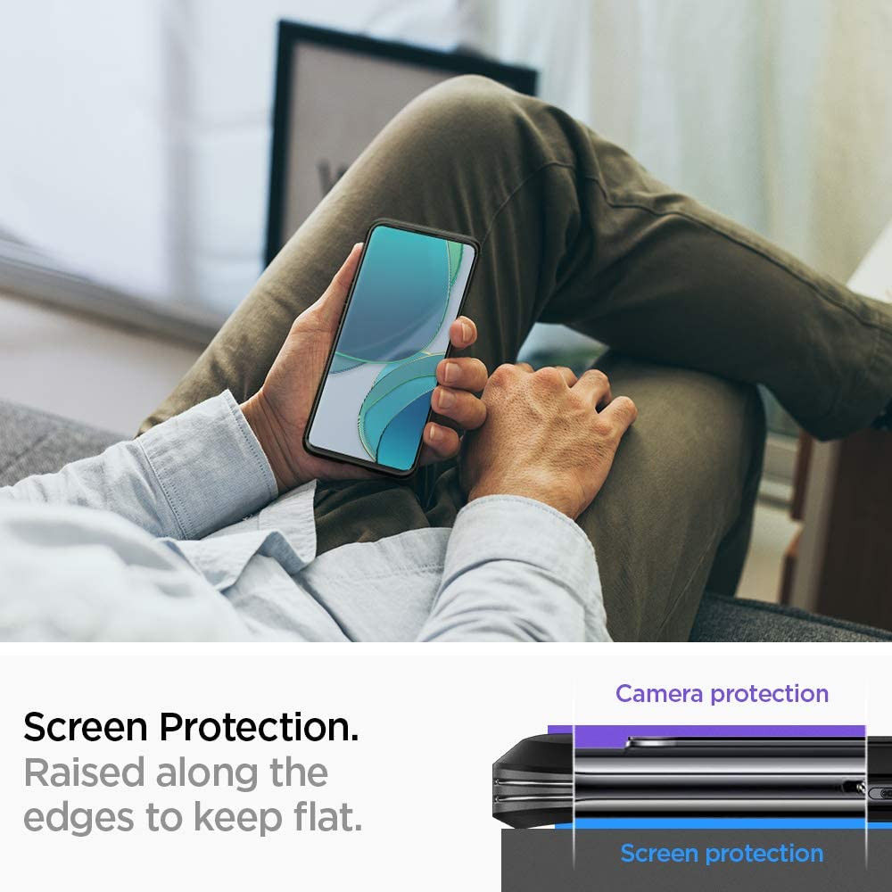 Spigen Tough Armor OnePlus 9 Pro Hoesje Back Cover Zwart afbeelding 4