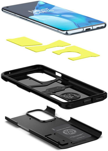 Spigen Tough Armor OnePlus 9 Pro Hoesje Back Cover Zwart afbeelding 10