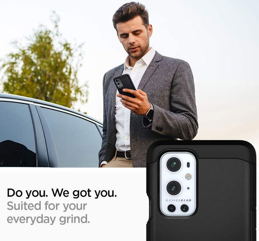 Spigen Tough Armor OnePlus 9 Pro Hoesje Back Cover Zwart afbeelding 5