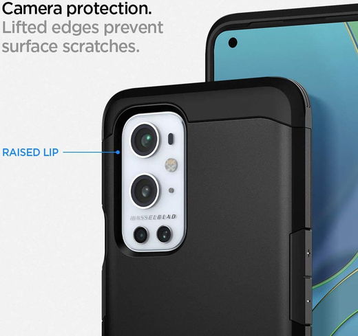 Spigen Tough Armor OnePlus 9 Pro Hoesje Back Cover Zwart afbeelding 8