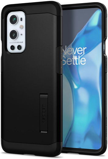 Spigen Tough Armor OnePlus 9 Pro Hoesje Back Cover Zwart afbeelding 2