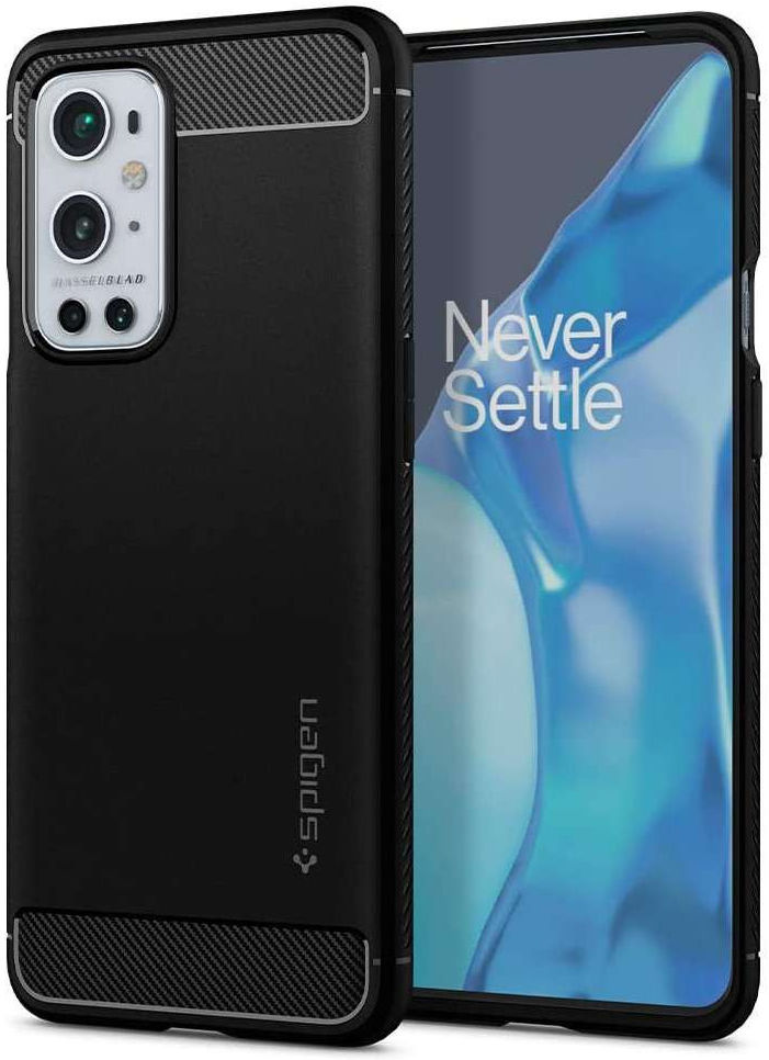 Spigen Rugged Armor OnePlus 9 Pro Hoesje Back Cover Zwart afbeelding 1