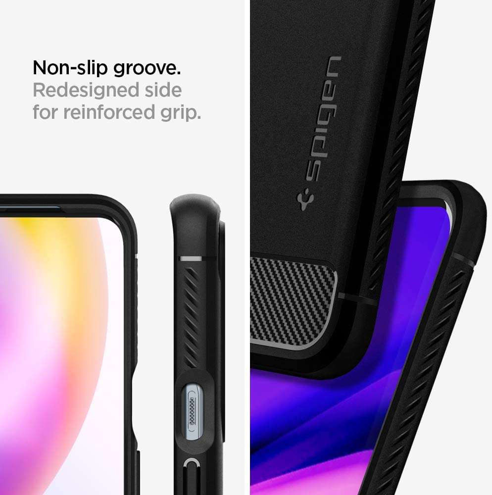 Spigen Rugged Armor OnePlus 9 Pro Hoesje Back Cover Zwart afbeelding 6