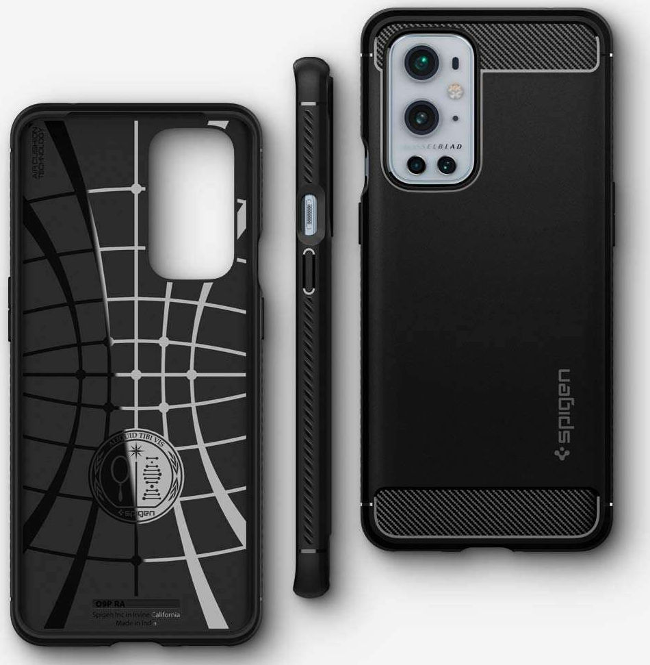 Spigen Rugged Armor OnePlus 9 Pro Hoesje Back Cover Zwart afbeelding 7