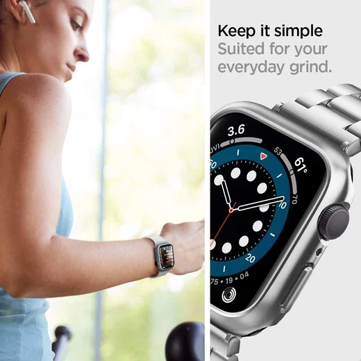 Spigen Thin Fit Apple Watch 40MM Hoesje Hard Plastic Bumper Grijs afbeelding 4