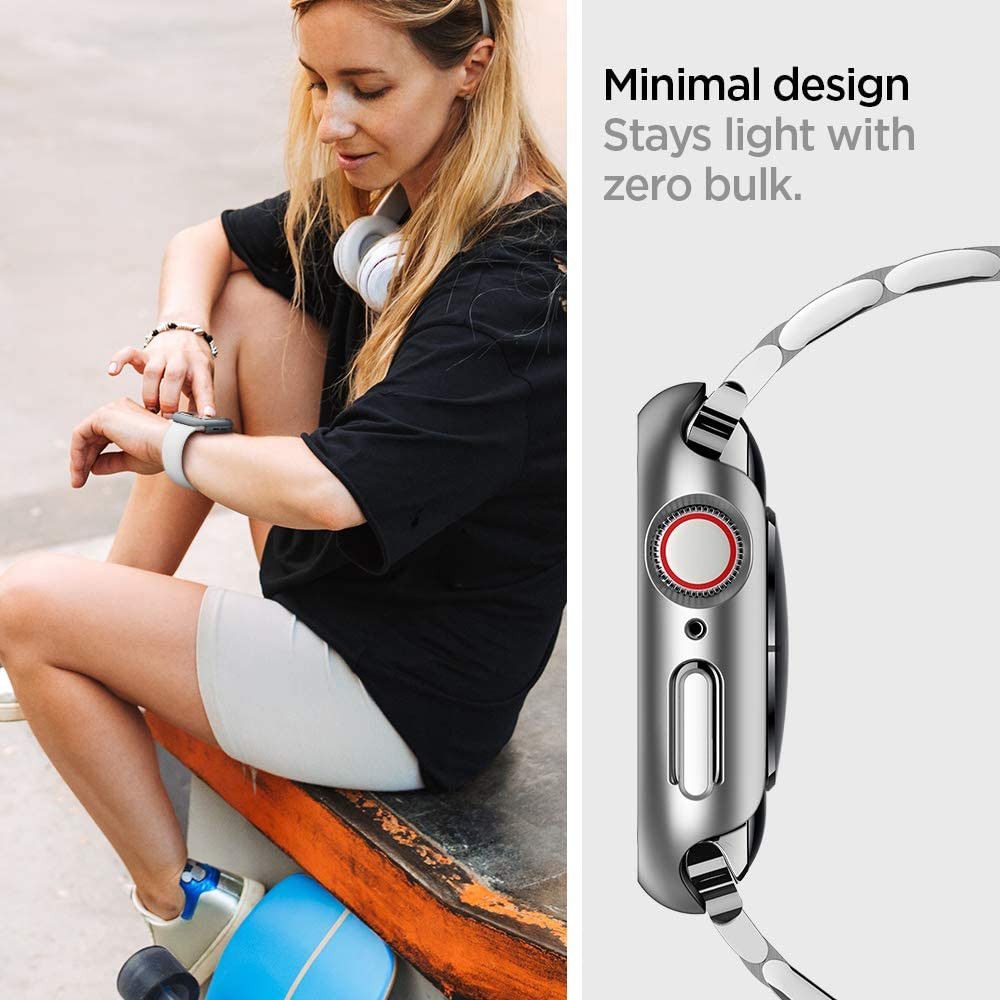 Spigen Thin Fit Apple Watch 40MM Hoesje Hard Plastic Bumper Grijs afbeelding 8