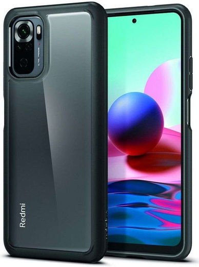 Spigen Ultra Hybrid Xiaomi Redmi Note 10 / 10S Hoesje Back Cover Zwart afbeelding 3