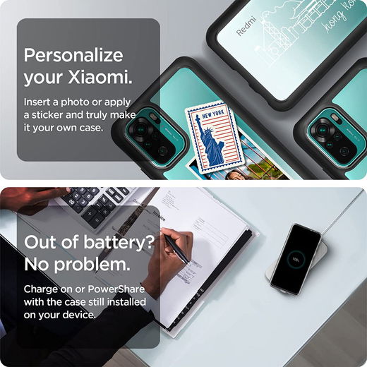 Spigen Ultra Hybrid Xiaomi Redmi Note 10 / 10S Hoesje Back Cover Zwart afbeelding 7