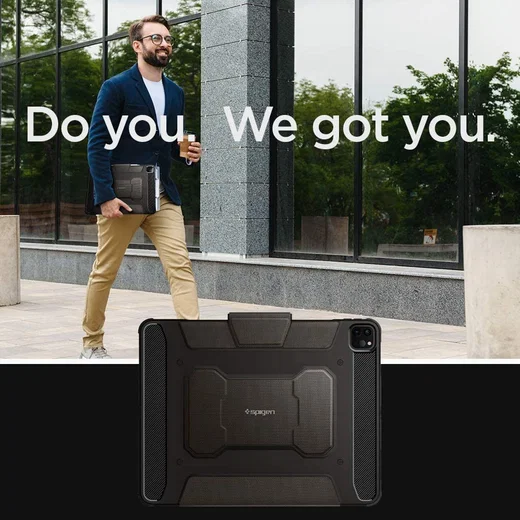 Spigen Rugged Armor Pro Apple iPad Pro 11 (2018/2020/2021) Hoes Grijs afbeelding 9