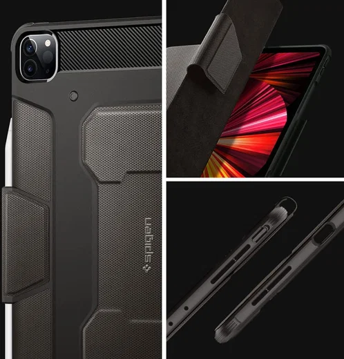 Spigen Rugged Armor Pro Apple iPad Pro 11 (2018/2020/2021) Hoes Grijs afbeelding 7