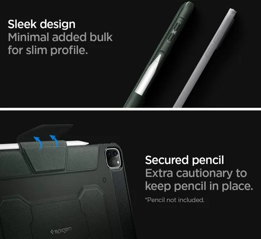 Spigen Rugged Armor Pro Apple iPad Pro 11 (2018/2020/2021) Hoes Groen afbeelding 4