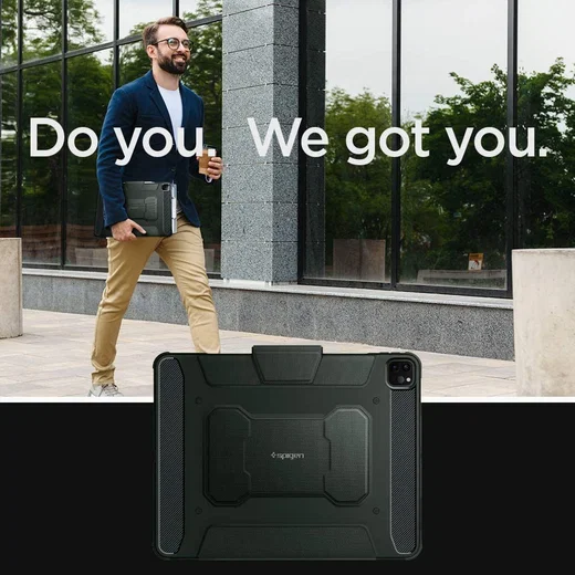 Spigen Rugged Armor Pro Apple iPad Pro 11 (2018/2020/2021) Hoes Groen afbeelding 9