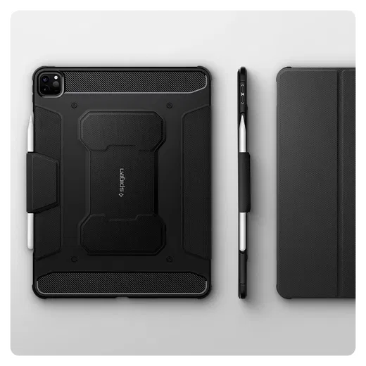 Spigen Rugged Armor Pro Apple iPad Pro 12.9 (2021) Hoes Zwart afbeelding 8