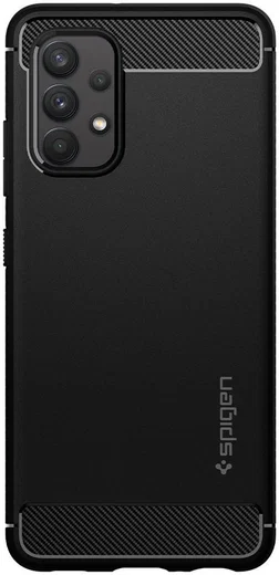 Spigen Rugged Armor Samsung Galaxy A32 5G Hoesje Back Cover Zwart afbeelding 3
