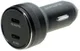 4smarts USB-C Dubbele Auto 45W Snellader Power Delivery Zwart afbeelding 1