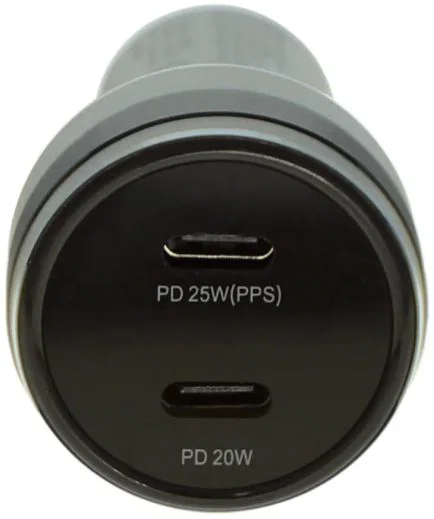 4smarts USB-C Dubbele Auto 45W Snellader Power Delivery Zwart afbeelding 6
