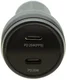 4smarts USB-C Dubbele Auto 45W Snellader Power Delivery Zwart afbeelding 6