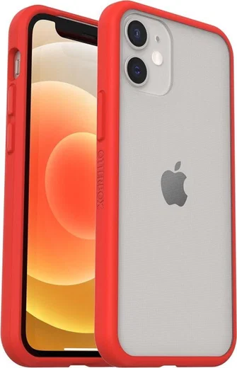 OtterBox React Apple iPhone 12 / 12 Pro Hoesje Transparant Rood afbeelding 1