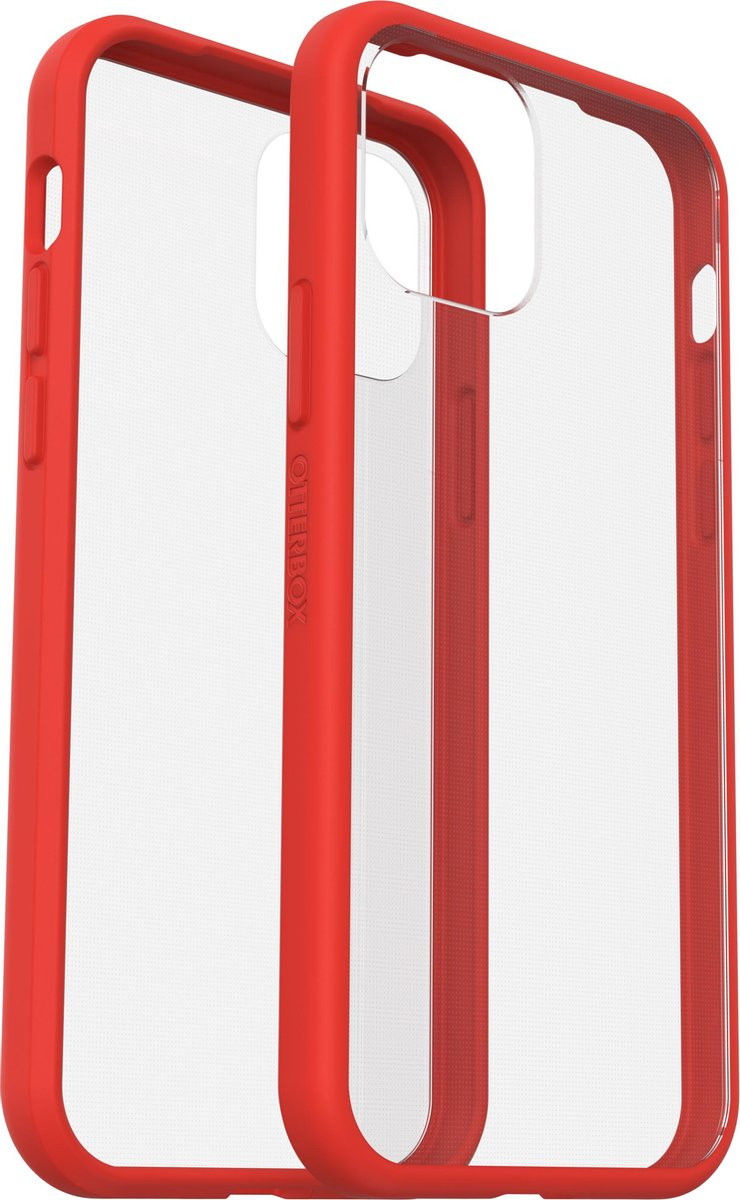 OtterBox React Apple iPhone 12 / 12 Pro Hoesje Transparant Rood afbeelding 3