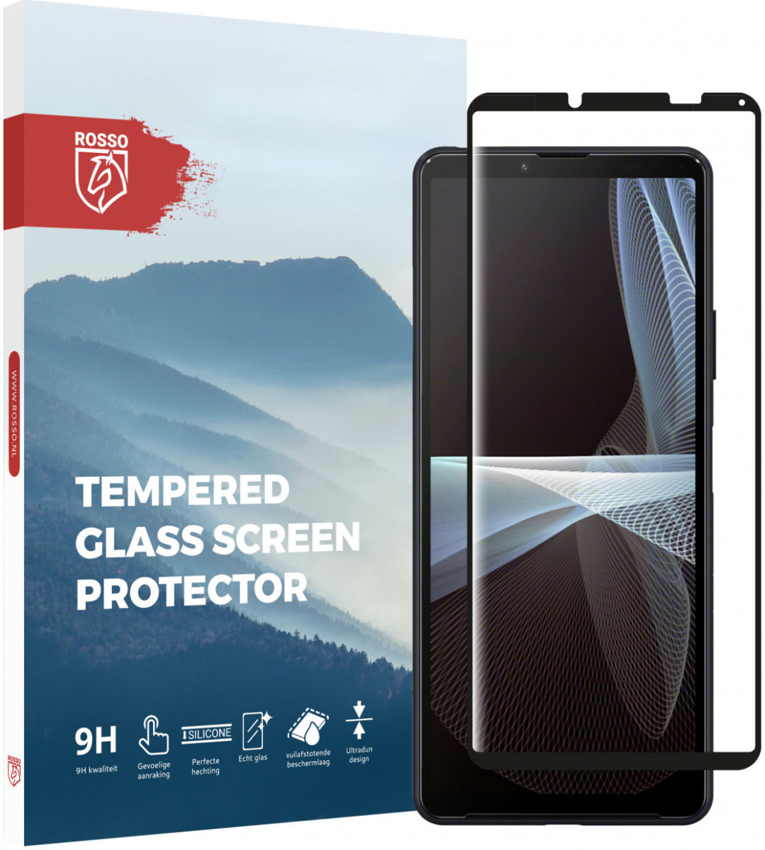 Rosso Sony Xperia 10 III 9H Tempered Glass Screen Protector afbeelding 1