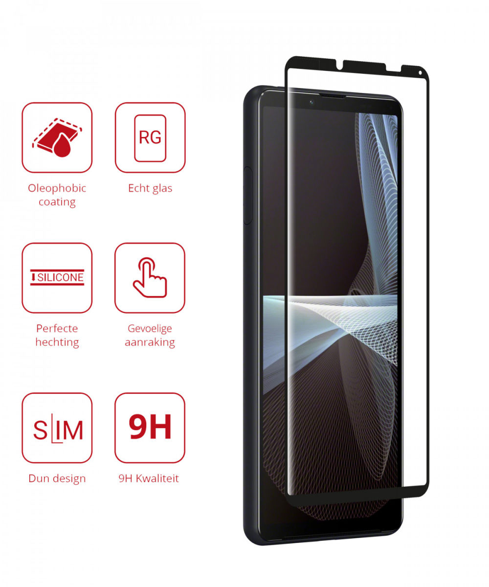 Rosso Sony Xperia 10 III 9H Tempered Glass Screen Protector afbeelding 2