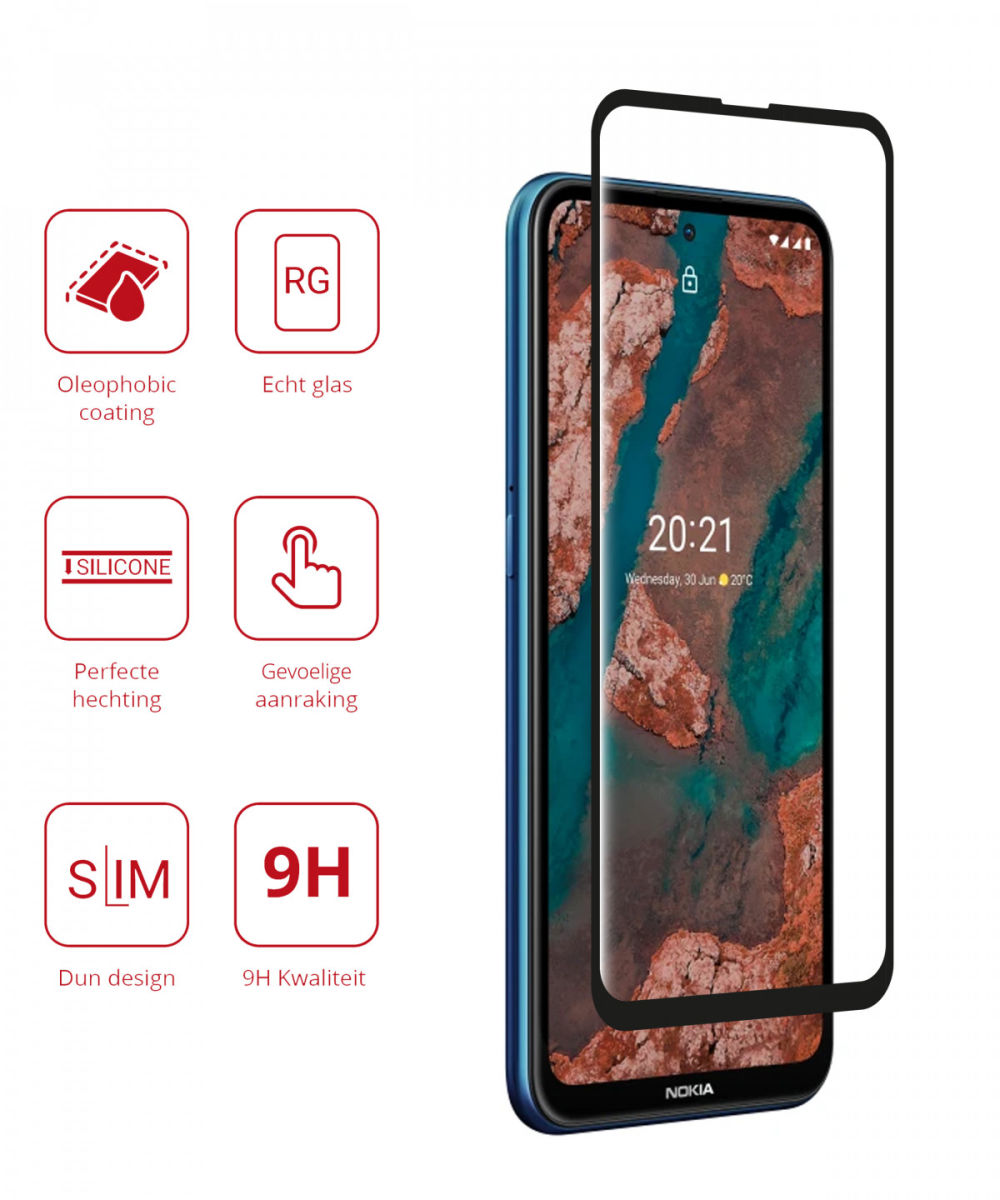 Rosso Nokia X10/X20 9H Tempered Glass Screen Protector afbeelding 2