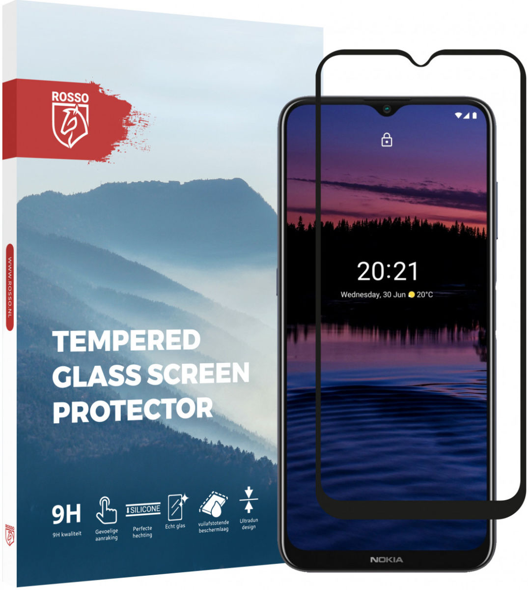 Rosso Nokia G10/G20/Nokia 6.3 9H Tempered Glass Screen Protector afbeelding 1