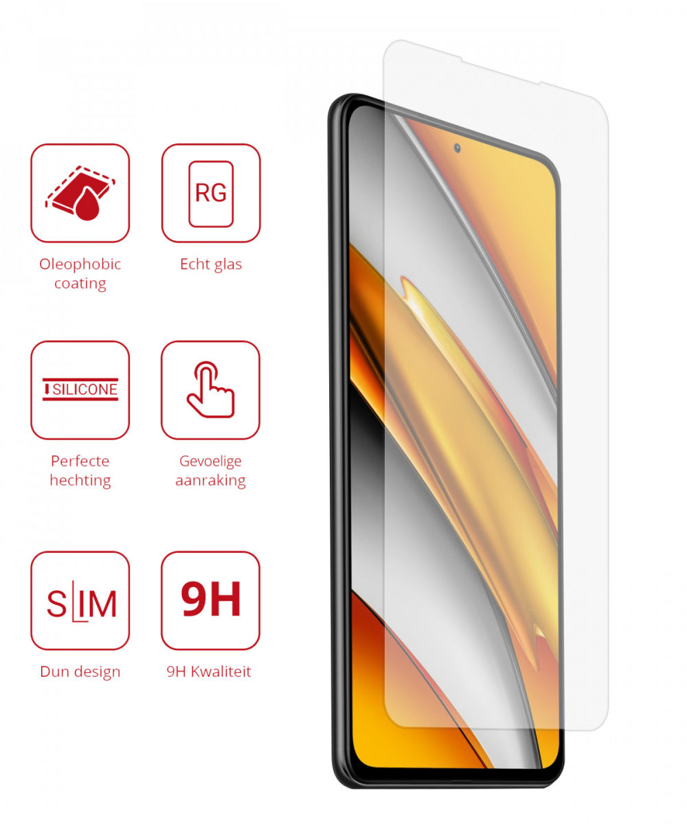 Rosso Xiaomi Poco F3 / Mi 11i 9H Tempered Glass Screen Protector afbeelding 2