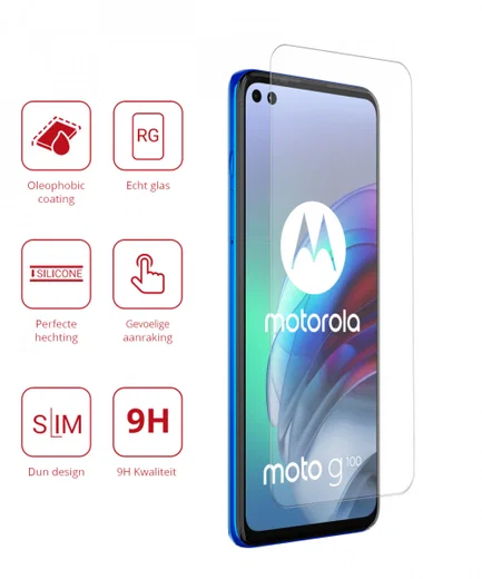 Rosso Motorola Moto G100 9H Tempered Glass Screen Protector afbeelding 2