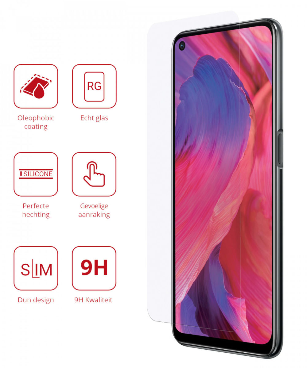Rosso Oppo A74 5G / A54 5G 9H Tempered Glass Screen Protector afbeelding 2