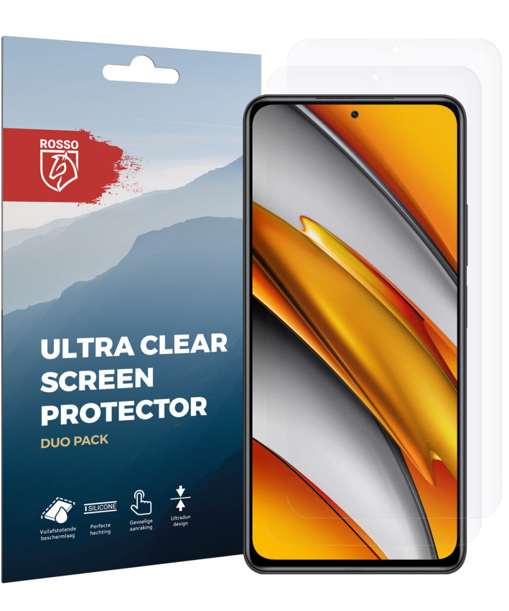 Rosso Xiaomi Poco F3 / Mi 11i Clear Screen Protector Duo Pack afbeelding 9