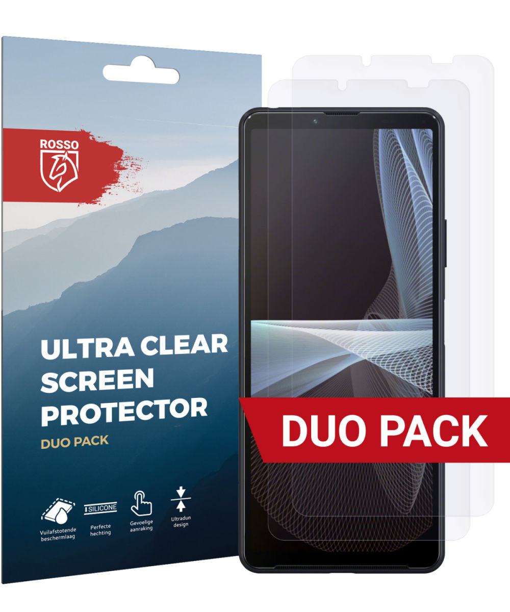 Rosso Sony Xperia 10 III Ultra Clear Screen Protector Duo Pack afbeelding 1