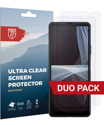 Rosso Sony Xperia 10 III Ultra Clear Screen Protector Duo Pack afbeelding