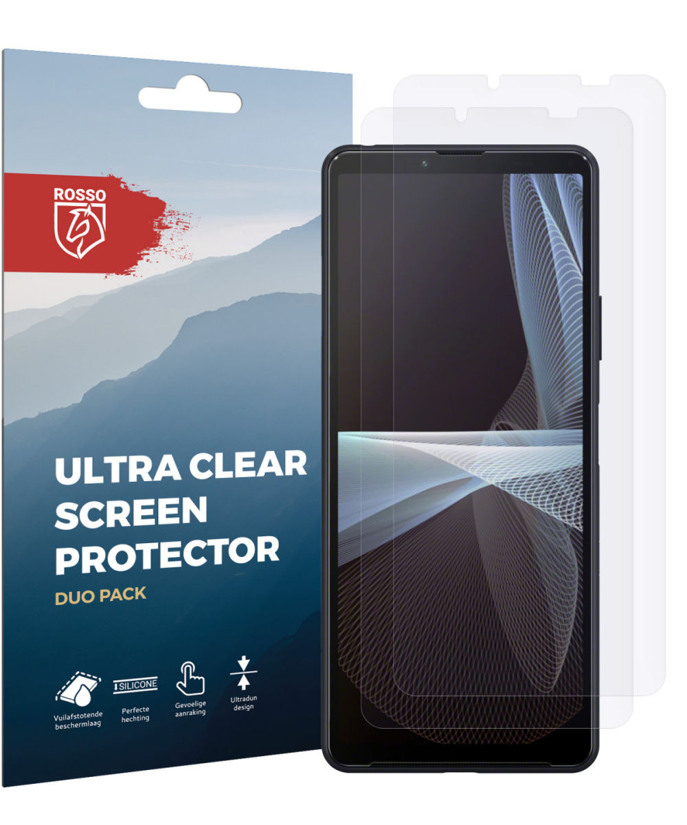Rosso Sony Xperia 10 III Ultra Clear Screen Protector Duo Pack afbeelding 9