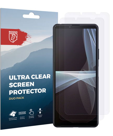 Rosso Sony Xperia 10 III Ultra Clear Screen Protector Duo Pack afbeelding 9