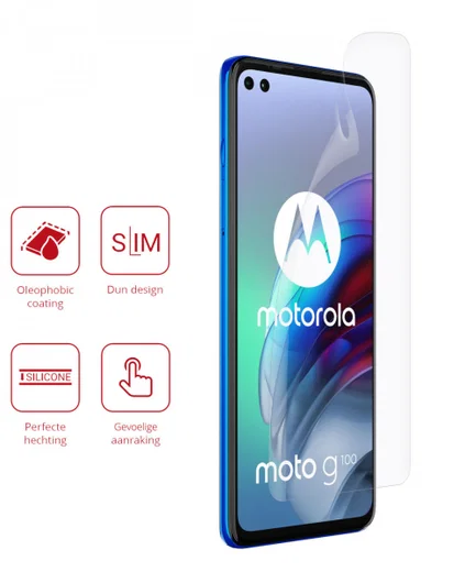 Rosso Motorola Moto G100 Ultra Clear Screen Protector Duo Pack afbeelding 2