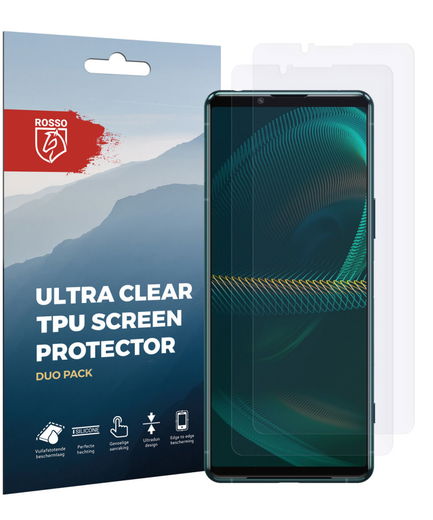 Rosso Sony Xperia 5 III Ultra Clear Screen Protector Duo Pack afbeelding 8