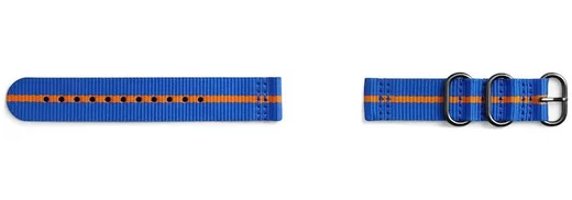 Origineel Samsung Premium Nato Universeel Watch 20MM Bandje Blauw afbeelding 4