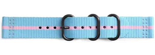 Origineel Samsung Premium Nato Universeel Watch 20MM Bandje Lichtblauw afbeelding 6