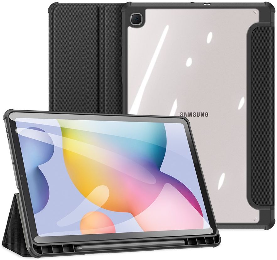 Dux Ducis Toby Samsung Galaxy Tab S6 Lite Hoes Tri-Fold Bookcase Zwart afbeelding 10