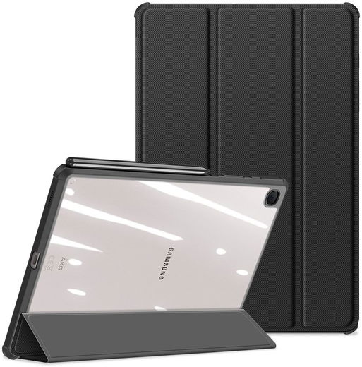 Dux Ducis Toby Samsung Galaxy Tab S6 Lite Hoes Tri-Fold Bookcase Zwart afbeelding 2